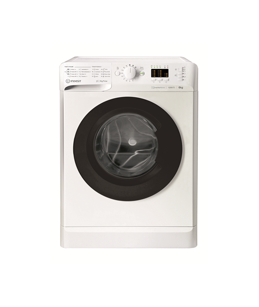 Pesumasin INDESIT, MTWSA 61294 WK EE, Energy efficiency class C, Front loading, Washing capacity 6 kg, 1151 RPM, Depth