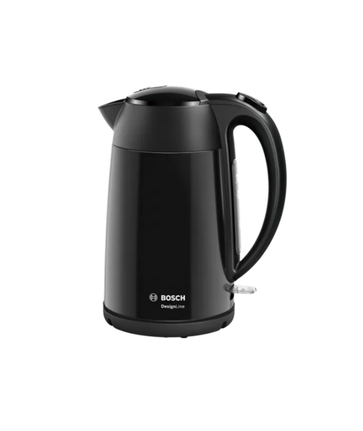 Veekeetja Bosch, DesignLine TWK3P423, Electric, 2400 W, 1.7 L, Stainless steel, 360° rotational base, Jet black polished