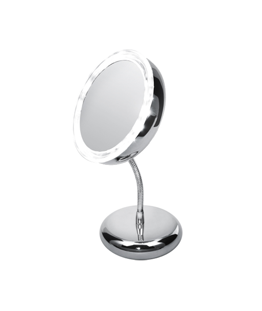 Adler AD 2159 LED Mirror, 15cm, Chrome - Modern Elegance Adler AD 2159 LED Mirror, 15cm, Chrome - Modern Elegance