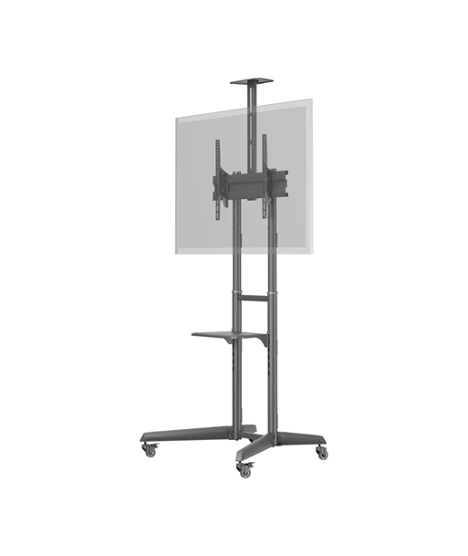 Goobay Floor stand, 59508 TV Presentation Stand Pro (Size L), Adjustable Height, Tilt, 37-70", Black