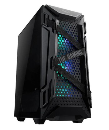 Case ASUS TUF Gaming GT301 MidiTower Not included ATX MicroATX MiniITX Colour Black GT301TUFGAMINGCASE