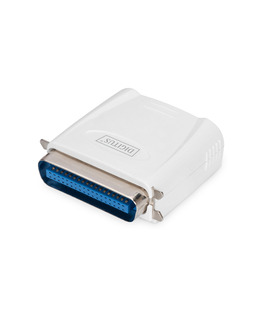 Digitus Fast Ethernet Print Server, 1-Port 1x RJ45, 1x DB-36-pin male Centronics, White