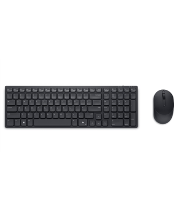 Juhtmevaba klaviatuur ja hiir Dell, Silent Keyboard and Mouse, KM555, Ukrainian (QWERTY), Black, 2.4 GHz, Bluetooth 5.1