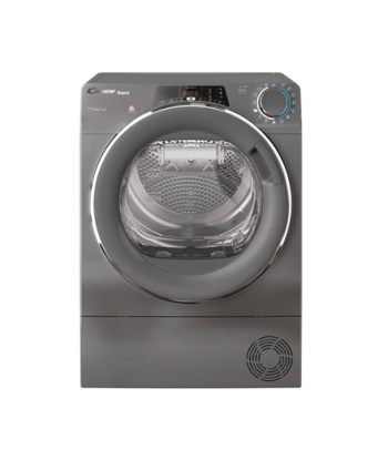 Kuivati Candy, RO4 H7A2TCERX-S, Energy efficiency class A++, Front loading, 7 kg, TFT, Depth 46.5 cm, Wi-Fi, Grey
