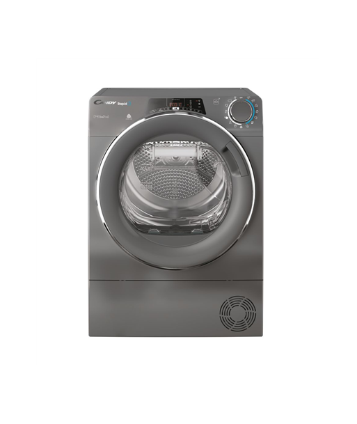 Kuivati Candy, RO4 H7A2TCERX-S, Energy efficiency class A++, Front loading, 7 kg, TFT, Depth 46.5 cm, Wi-Fi, Grey