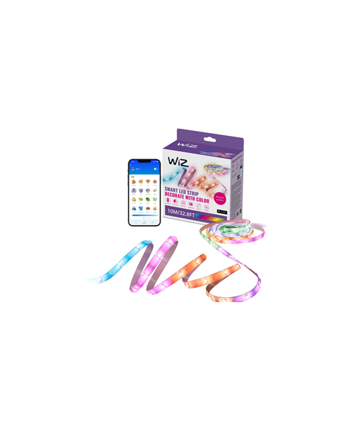 WiZ Smart WiFi RGBIC LED strip, 10m|17.9 W|RGB