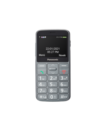 Panasonic, KX-TU160, Easy Use Mobile Phone, Grey, 2.4", TFT-LCD, Bluetooth, USB version USB-C, Built-in camera, Main camera