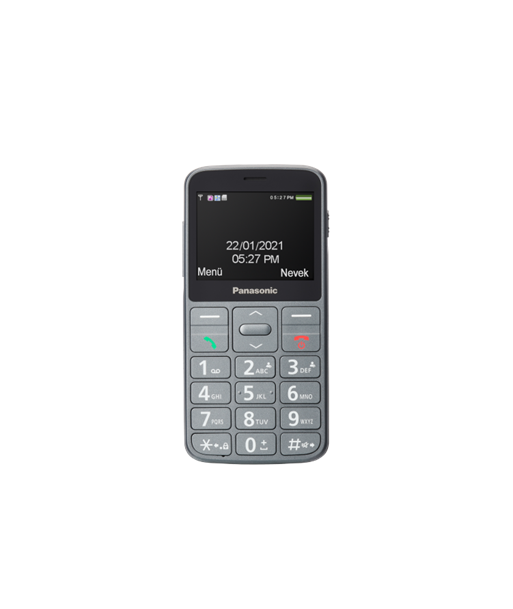 Panasonic, KX-TU160, Easy Use Mobile Phone, Grey, 2.4", TFT-LCD, Bluetooth, USB version USB-C, Built-in camera, Main camera