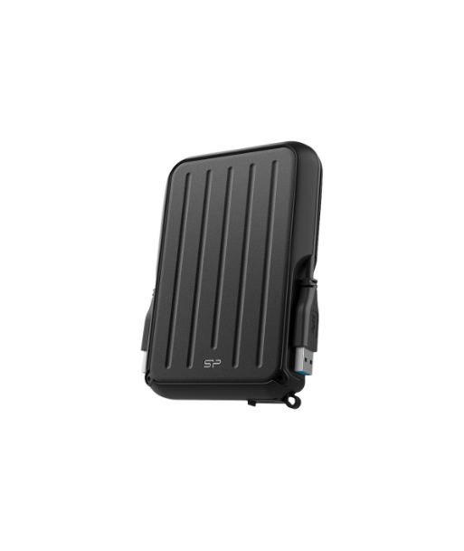 Silicon Power Portable Hard Drive, Armor A66, 4000 GB, USB 3.2 Gen 1, Black