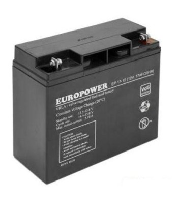 BATTERY 12V 17AH VRLA/EP17-12 EUROPOWER EMU