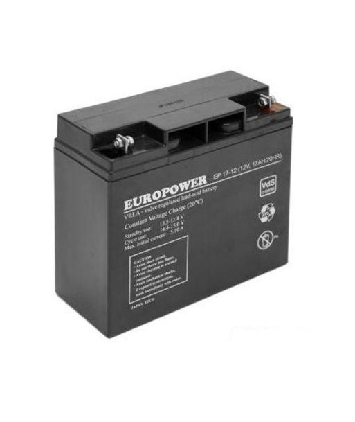 BATTERY 12V 17AH VRLA/EP17-12 EUROPOWER EMU
