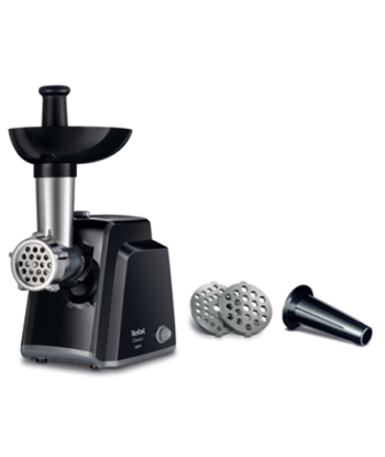 TEFAL Meat mincer NE105838 Black, 1400 W, Number of speeds 1, Throughput (kg/min) 1.7, The set includes 3 stainless steel sieves