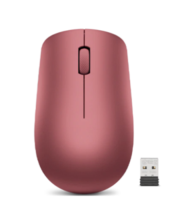 Lenovo 530 Wireless Mouse, 2.4 GHz Nano USB, Cherry Red