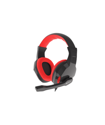 Mänguri peakomplekt GENESIS ARGON 110, On-Ear, Wired, Microphone, Black/Red