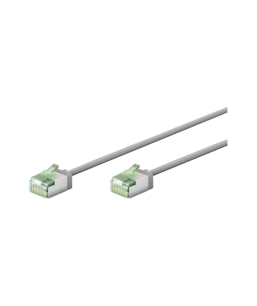 Goobay 74343 Ultra-Flexible CAT 8.1 Patch Cable, Slim, U/FTP, 0.15 m, Grey