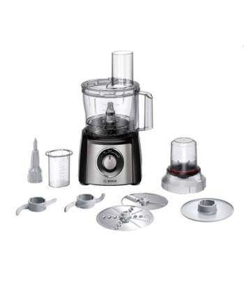 Bosch, Food Processor, MCM3401M, 800 W, Number of speeds 2, Bowl capacity 2.3 L, Blender, Meat mincer, Black/Stainless steel