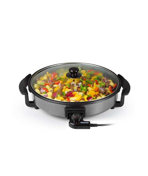 Tristar, Multifunctional grill pan, PZ-2964, Diameter 40 cm, Grill, 1500 W, Lid included, Fixed handle, Black
