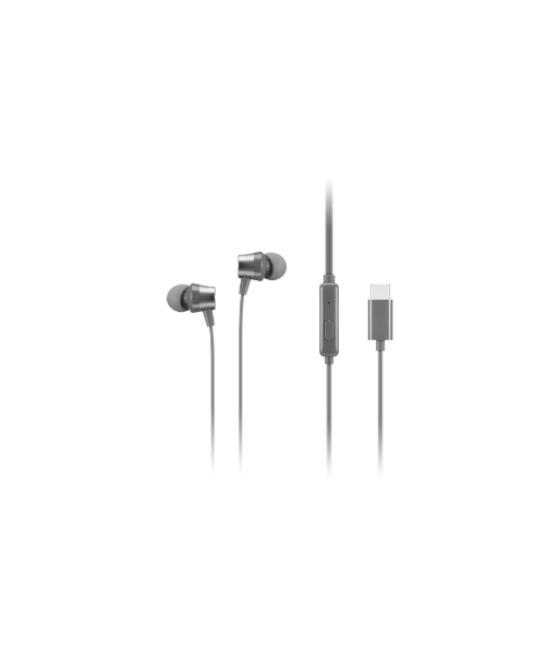 Lenovo USB-C In-Ear Headphones - Grey (GXD1J77353) Lenovo USB-C In-Ear Headphones - Grey (GXD1J77353)