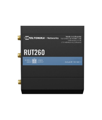 LTE Cat 6 Router, RUT260, 802.11n, 10/100 Mbit/s, Ethernet LAN (RJ-45) ports 2, Mesh Support No, MU-MiMO No, 4G