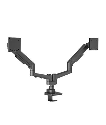 EDBAK Desk Mount, DMV02 Dual Swing Arm, Height adjustment, Tilt, 19-35", Maximum weight (capacity) 20 kg, Black