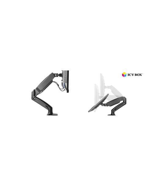 ICY BOX IB-MS303-T Monitori alus - Lauakinnitus, Kuni 27" ICY BOX IB-MS303-T Monitori alus - Lauakinnitus, Kuni 27"