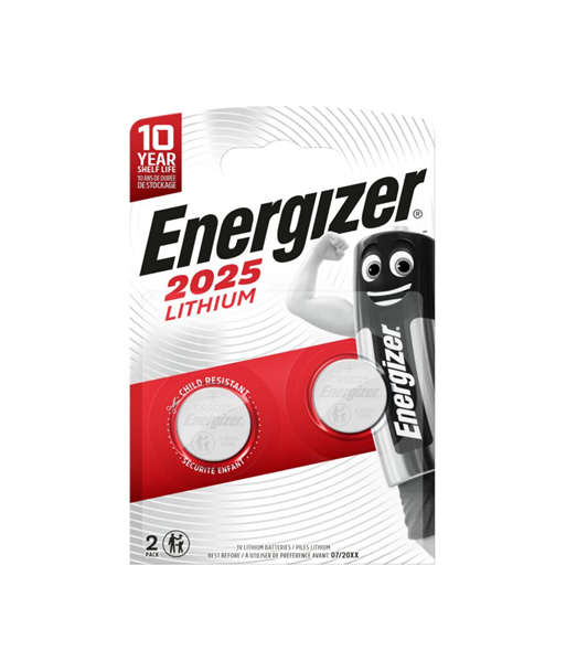 Energizer CR2025 Liitiumpatarei - 2 tk Energizer CR2025 Liitiumpatarei - 2 tk