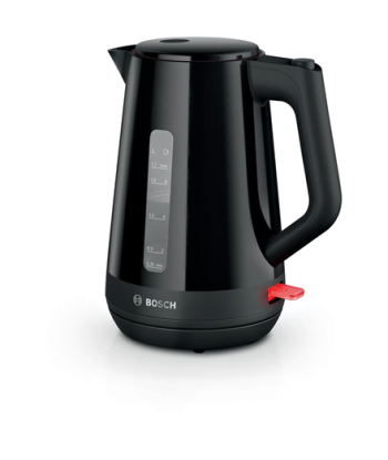 Veekeetja Bosch, TWK1M123, Electric, 2400 W, 1.7 L, Plastic, 360° rotational base, Black