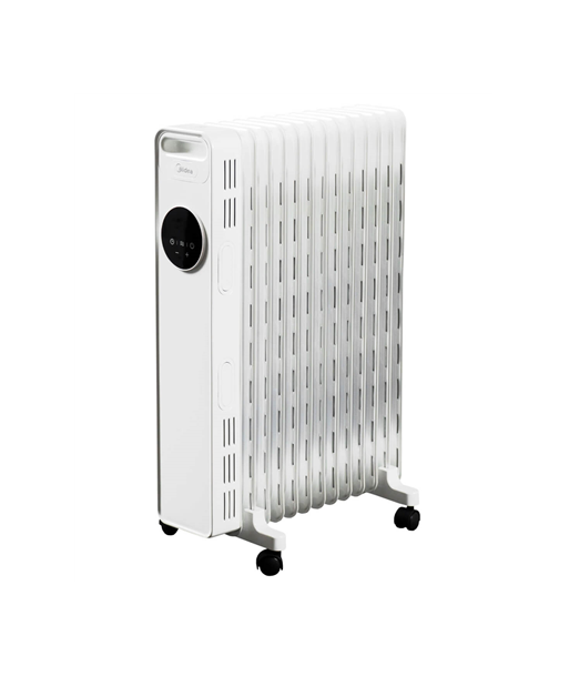 Midea NY2513-22MR Õliradiaator, 2500W, 3 Võimsusastet, Kuni 35 m², Valge