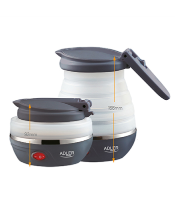 Adler AD 1279 Reisikeetja - Kompaktne, Elektriline, 0.6L, 750W, Valge