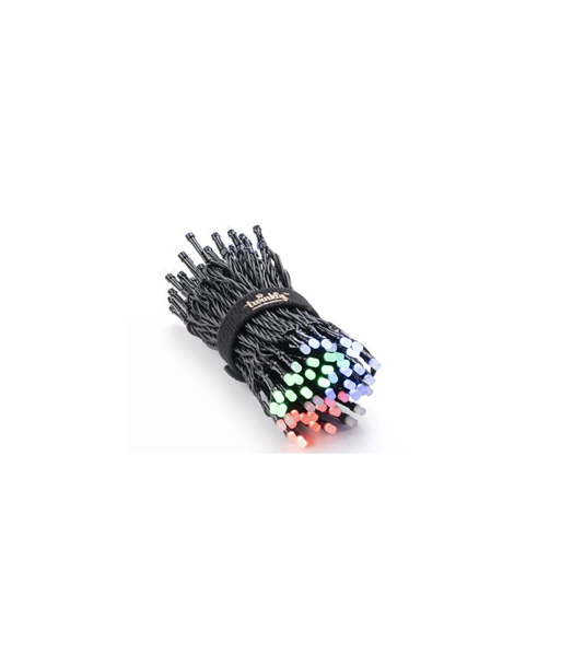 Twinkly|Strings Smart LED Lights 100 RGB (Multicolor), 8m, Black wire|RGB – 16M+ colors