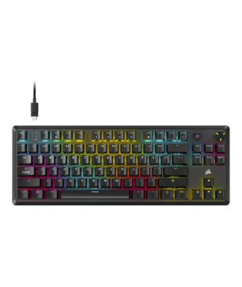 Corsair K70 CORE TKL Mechanical Gaming Keyboard (MLX RED, Black, NA)
