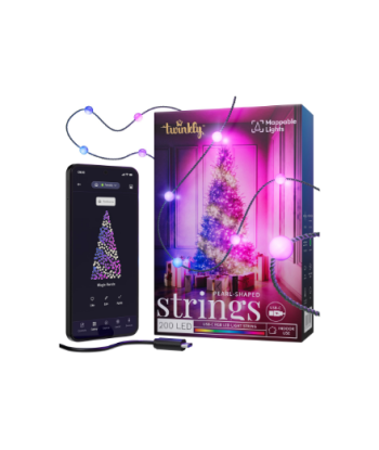 Twinkly Candies 200 Жемчужных RGB LED, Зеленый Провод, USB-C
