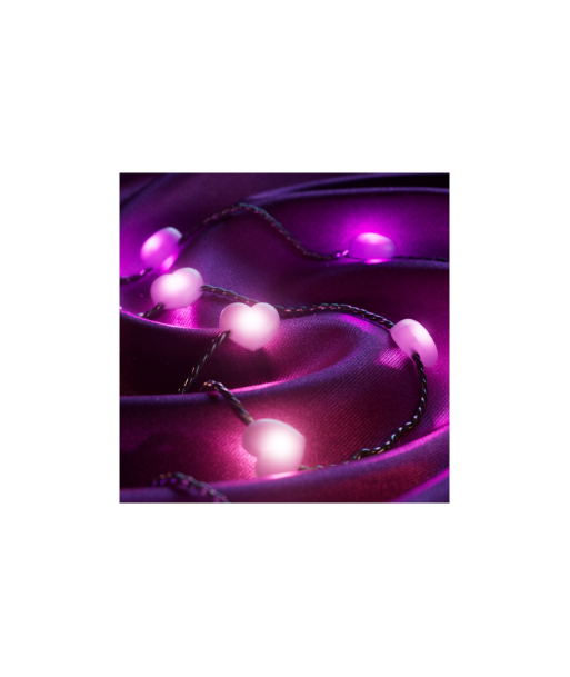 Twinkly Candies 200 Heart-shaped RGB LEDs, Green Wire, USB-C|Twinkly