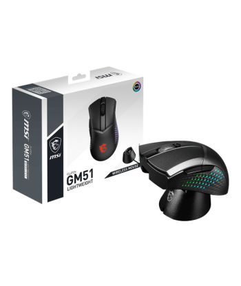 Геймерская мышь MSI GM51, беспроводная 2.4GHz, черная