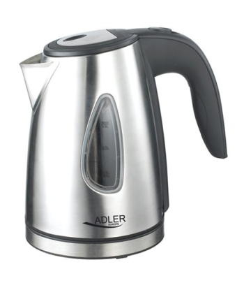 Adler Kettle AD 1203 - 1L Stainless Steel Kettle with 360° Base