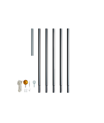 Twinkly Light Tree Pole 6m, Black Aluminum|Twinkly
