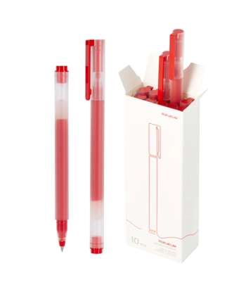 Xiaomi High-Capacity Gel Pens - Red (10-Pack)