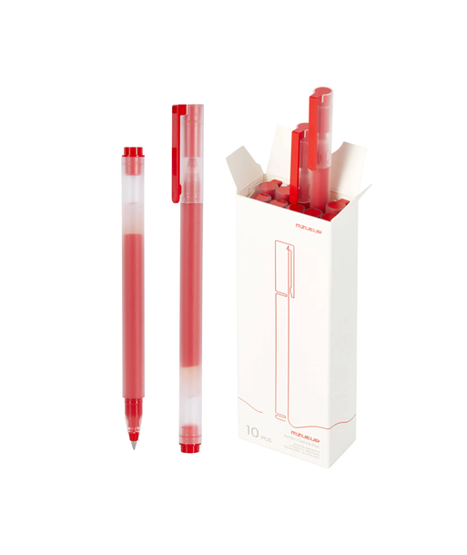 Xiaomi High-Capacity Gel Pens - Red (10-Pack)