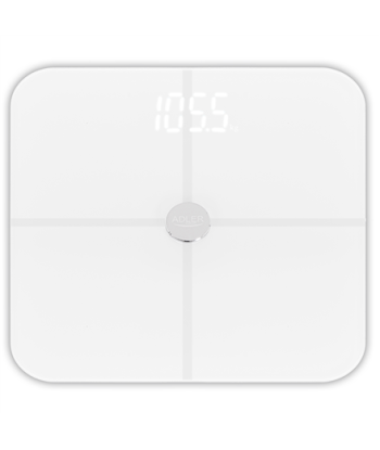 Vannitoakaal Adler Smart, AD 8187, Maximum weight (capacity) 180 kg, Accuracy 100 g, Body Mass Index (BMI) measuring, White