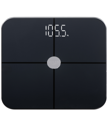 Весы для ванной Adler Smart, AD 8187, Maximum weight (capacity) 180 kg, Accuracy 100 g, Body Mass Index (BMI) measuring, Black