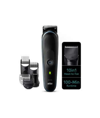 Триммер Braun, MGK5445, Cordless, Number of length steps 13, Black/Blue