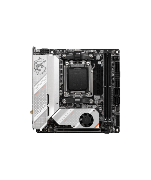 MSI, MPG B650I EDGE WIFI, Processor family AMD, Processor socket AM5, DDR5 DIMM, Memory slots 2, Supported hard disk drive