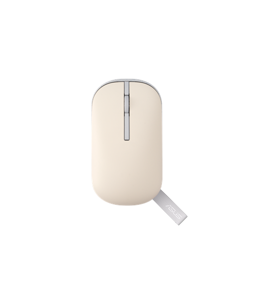 Asus Marshmallow Mouse, MD100, Mouse, 2.4 GHz, Bluetooth, Beige