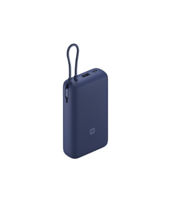 Xiaomi 33W Power Bank (Integrated Cable), 20000 mAh, USB-C/USB-C cable/USB-A, Blue