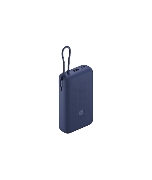 Xiaomi 33W Power Bank (Integrated Cable), 20000 mAh, USB-C/USB-C cable/USB-A, Blue