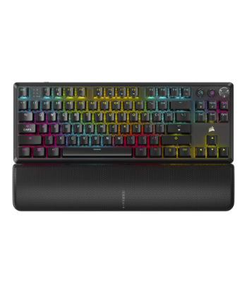 Corsair, Tenkeyless Mechanical Gaming Keyboard, K70 CORE TKL, Gaming Keyboard, Wireless, NA, Black, MLX RED Switch, Wireless