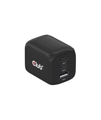 Club3D 65W GaN USB-C Laadija - 3 Porti - Power Delivery - EU Pistik