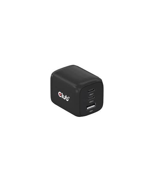 Club3D 65W GaN USB-C Charger - 3 Ports - Power Delivery - EU Plug