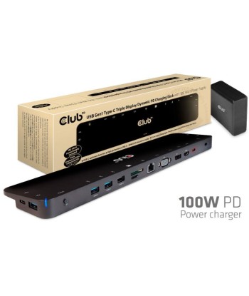 NB ACC DOCKING STATION/USB-C 100W CSV-1564W100 CLUB3D