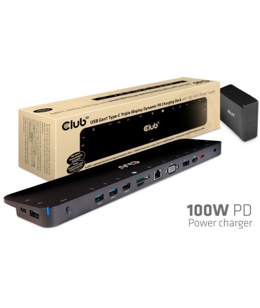NB ACC DOCKING STATION/USB-C 100W CSV-1564W100 CLUB3D